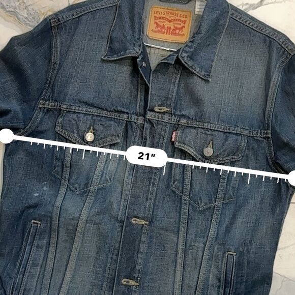 Levi’s | L | Men’s medium was Trucker Denim Jacket (Size L) - Picture 10 of 11